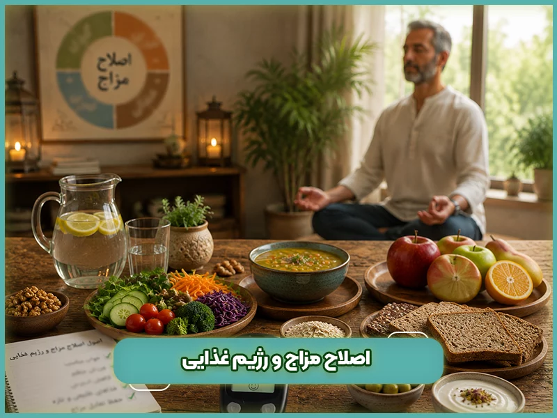 درمان دیابت در طب سنتی 79 درمان دیابت در طب سنتی: 7. اصلاح مزاج و رژیم غذایی