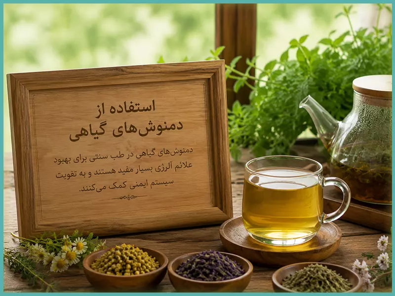 راه های درمان آلرژی در طب سنتی 3. استفاده از دمنوش‌های گیاهی