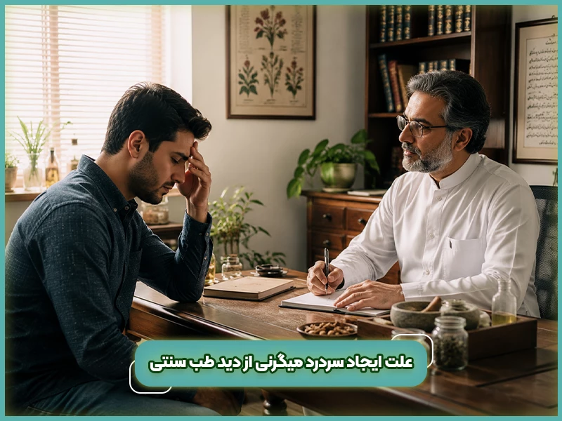 علت ایجاد سردرد میگرنی از دید طب سنتی