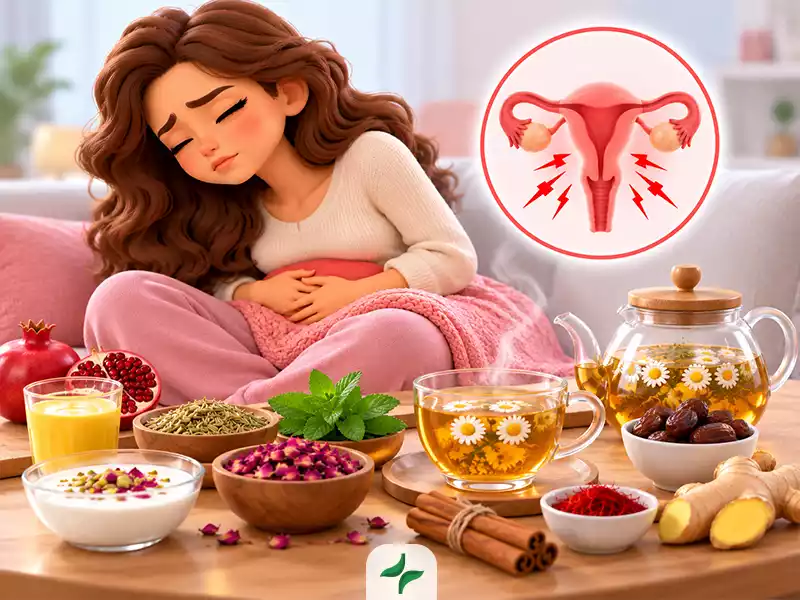 درمان درد قاعدگی با طب سنتی 157 برای کاهش درد قاعدگی در طب سنتی چه بخوریم؟