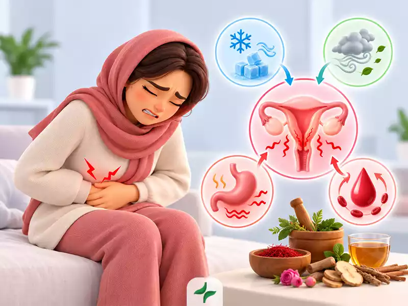درمان درد قاعدگی با طب سنتی 148 علت درد قاعدگی از دیدگاه طب سنتی چیست؟