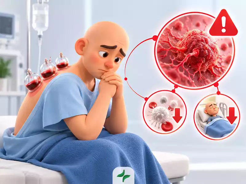 عوارض حجامت برای بیماران مبتلا به سرطان یا بیماری‌های شدید زمینه‌ای